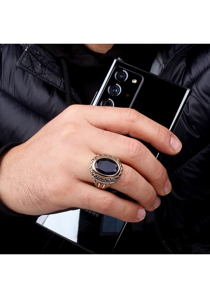 Zirkon Taşlı Model 925 Ayar Gümüş Erkek Yüzük modelleri