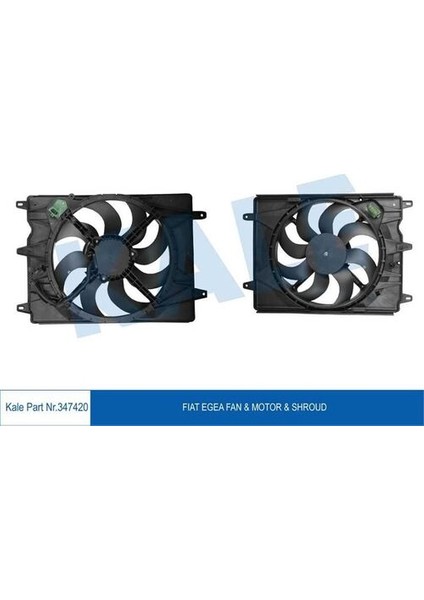 347420 Fan Motoru Davlumbazlı Egea 1.3 Multijet 1.4 Benzinli 95 Ps 52052605