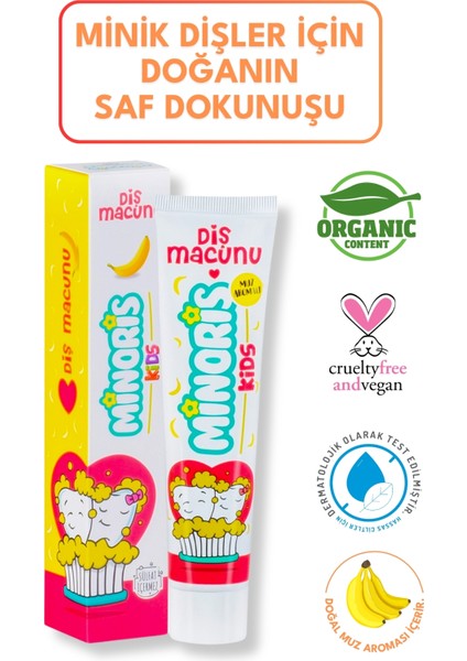 Kids Diş Macunu 75ML Sülfatsız, Vegan fiyatları