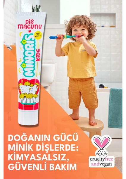 Kids Diş Macunu 75ML Sülfatsız, Vegan fırsatları