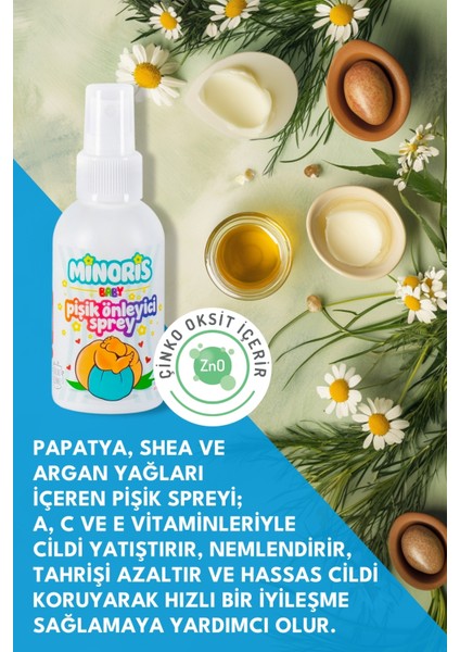 Pişik Önleyici Sprey 100ML Parfümsüz, Vegan