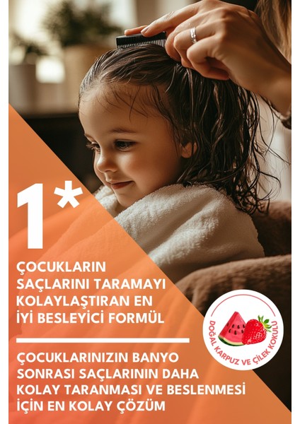 Kids Organik Kolay Tarama Saç Spreyi 200ml