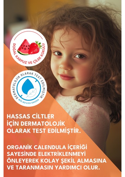 Kids Organik Kolay Tarama Saç Spreyi 200ml