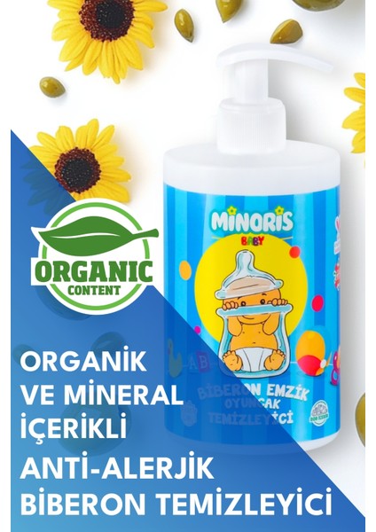 Baby Organik Antialerjik Biberon Emzik Temizleyici 500ml
