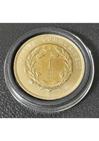 Bimetal Ankara Kedisi Çil Hatıra Para 2015 Yılı Kapsül Içinde Görseldeki Ürün