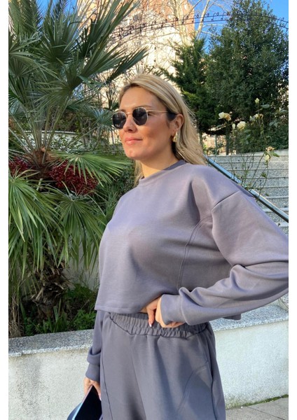 Oysho Kumaş Crop Eşofman Ikili Takım fırsatları