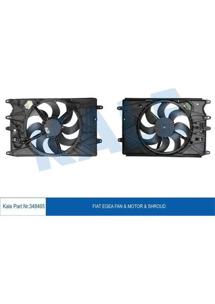 348465 Fan Motoru Davlumbazlı Egea 1.6 Multijet 1.4 Benzinli 120PS 52052600