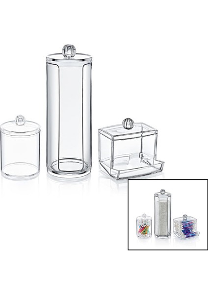 Disk 3lü Makyaj Organizer Set