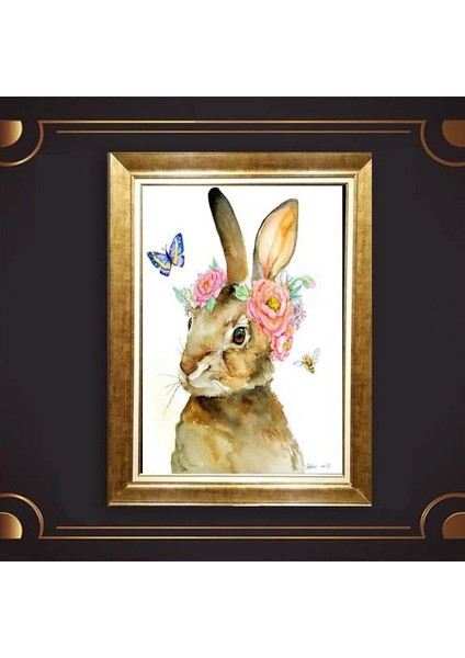 Altın Çerçeveli Paspartulu Tablo PP916