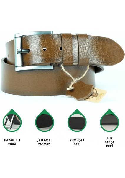 Parscraft Hakiki Manda Derisi Erkek Kemer 4,5 cm Taba Kot Pantolon Spor Kemer fiyatları