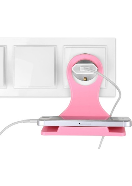 Universal Mobil Şarj Priz Askısı ve Telefon Tablet Tutucu Stand (4886)