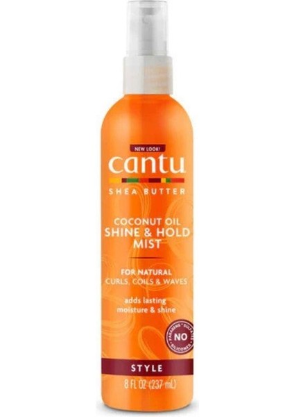 Shea Yağı Doğal Saçlar Parlaklık ve Kıvrımları Ortaya Çıkaran Kıvırcık, Dalgalı Saç için Spreyi 237 ml