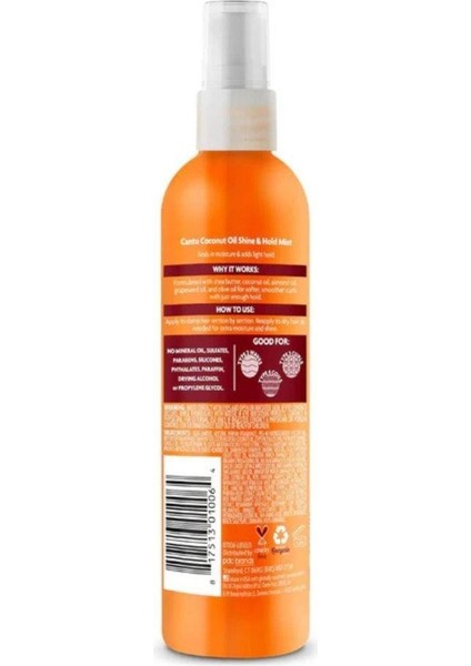 Shea Yağı Doğal Saçlar Parlaklık ve Kıvrımları Ortaya Çıkaran Kıvırcık, Dalgalı Saç için Spreyi 237 ml fiyatları