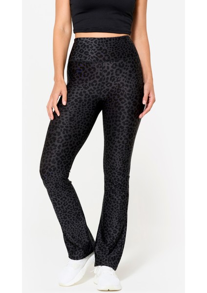 Domyos Kadın Düz Kesim Tayt - Koyu Gri