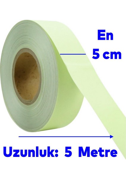 Gece Parlayan Fotolümen Yeşil Reflektörlü Fosforlu Oto Reflektif Düz Şerit Bant 5 cm 5 mt Ikaz Bandı fiyatları