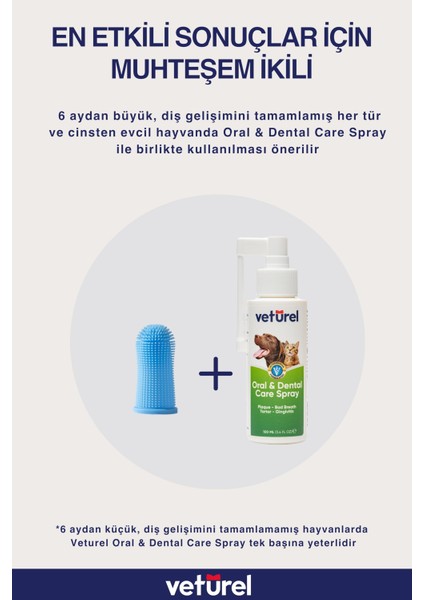 Köpek Ağız Bakım Seti Pratik Köpek Diş Fırçası Silikon Fırça Köpek Ağız Kokusu Spreyi Plak Tartar