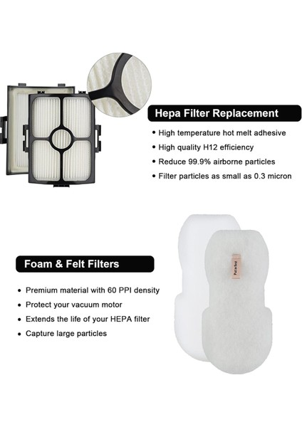 HZ3002 HZ3000 Stratos Ultralight Kablolu Çubuk Süpürge Hepa & Köpük ve Keçe Için Yedek Filtreler (Yurt Dışından) modelleri