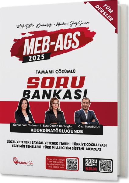2025 Meb-Ags Tüm Dersler Tamamı Çözümlü Soru Bankası