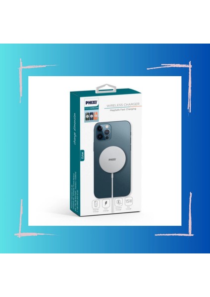 Force MV12 Magsafe 15W Hızlı Wireless Şarj Kablosu