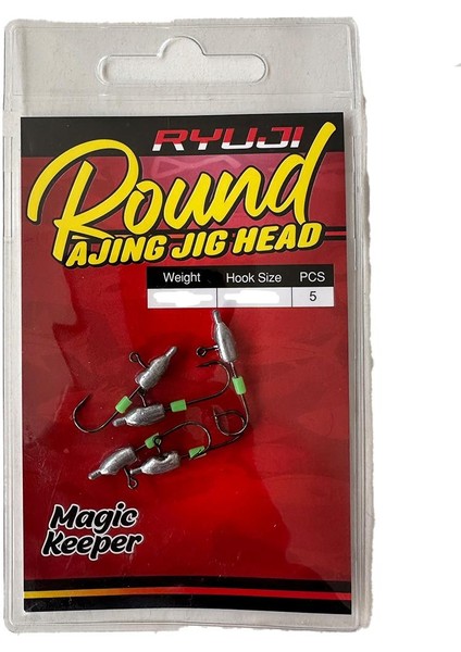 Round Ajing Jig Head No:4 5 Adet