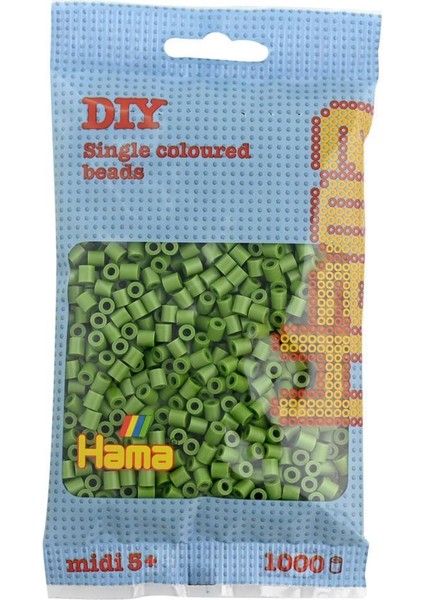 1.000'LIK Hama Midi Boncuk - Zeytin Yeşili