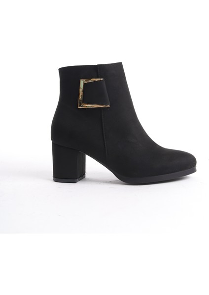 Kadın Klasik Toka Detaylı Topuklu Kısa Bot indirimleri