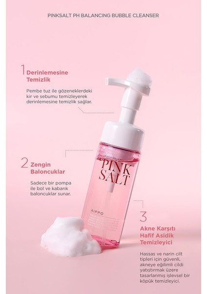 Pinksalt Ph Balancing Bubble Cleanser 155 gr