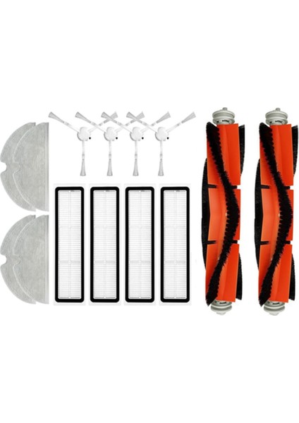 Filtre Paspas Bezi F9/1c/2c/1t Robotlu Süpürge Aksesuarları Yan Ana Fırça Yedek Parça Seti Ev Için (Yurt Dışından)