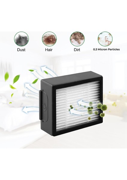 J7 + Elektrikli Süpürge Kauçuk Fırça Hepafilter Yan Fırça Paspas Bezi Toz Torbası Için 12 Adet Yedek Parçalar (Yurt Dışından) fırsatları