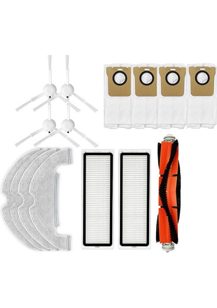 Elektrikli Süpürge Yedek Parçaları STYTJ05ZHM Robot Vakum Parçaları Ana Yan Fırça Filtresi Bez Toz Torbaları (Yurt Dışından)