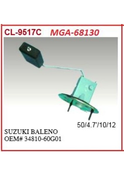 68130 Depo Şamandırası-Suzuki Baleno 96-01 3481060G01000