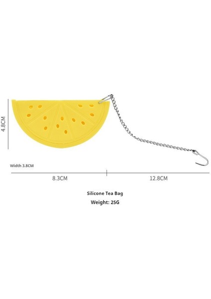 Yaratıcı Limon Dilimi Şekli Silikon Çay Poşeti Çay Tahliyesi (Yurt Dışından)