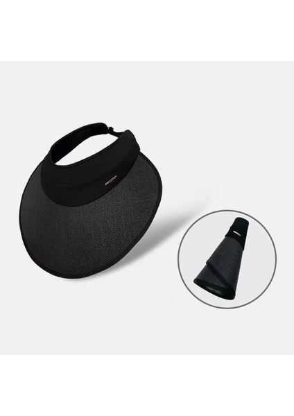 Dış Mekan Seyahatleri Vinil Güneş Koruyucu Boş Şapka Kadın Yaz Saçak Uv Güneş Şapkası (Yurt Dışından)