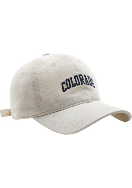 Sonbahar Ve Kış Kadın Moda Retro Mektup Işlemeli Sivri Uçlu Kap Açık Hava Sporları Seyahat Güneşlik Beyzbol Şapkası (Yurt Dışından)