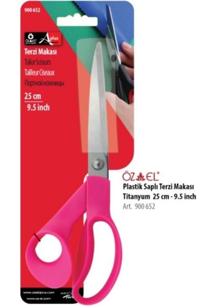 Titanyum Terzi Makası, Pembe 25 cm 9.5 Inch 900 652