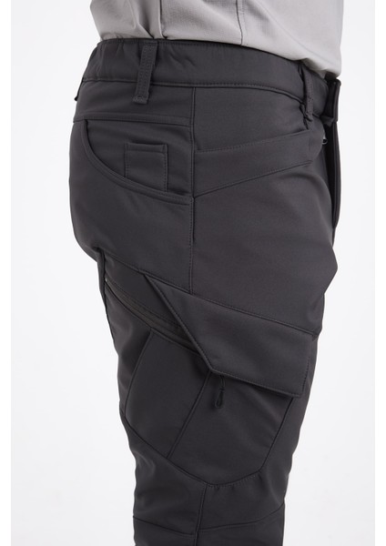 CAMP593 Outdoor Softshell Su Ve Rüzgara içi Polarlı Kışlık Erkek Taktik Pantolon