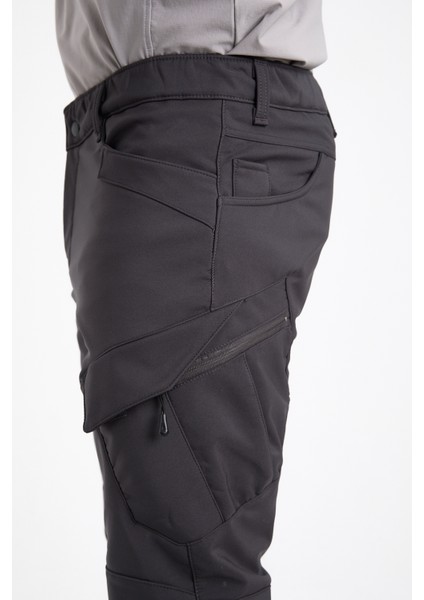 CAMP593 Outdoor Softshell Su Ve Rüzgara içi Polarlı Kışlık Erkek Taktik Pantolon