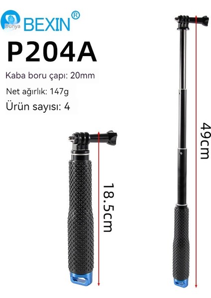 Kamera Selfie Çubuğu Taşınabilir El Fotoğraf Uzatma Direği Metal Fotoğraf Selfie Teleskopik Çubuk (Yurt Dışından) fırsatları