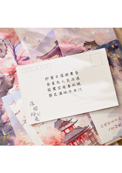 Puslu Ve Neon Giysiler Manzara Şiirleri Antik Stil Sıcak Damgalama Kartpostallar Duvar Çıkartmaları Dekoratif Tebrik Kartları (30 Fotoğraf) (Yurt Dışından) fırsatları