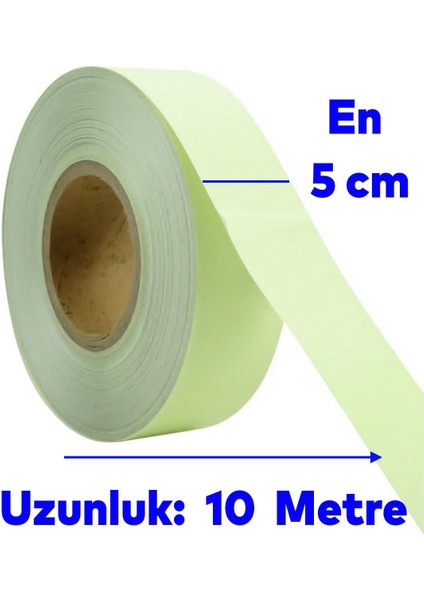 Gece Parlayan Fotolümen Yeşil Reflektörlü Fosforlu Oto Reflektif Düz Şerit Bant 5 cm 10 mt Ikaz Bandı fiyatları