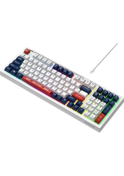 Kb-98 Sessiz Rainbow Q Türkçe Klavye Membrane Oyuncu Klavyesi Gaming Klavye