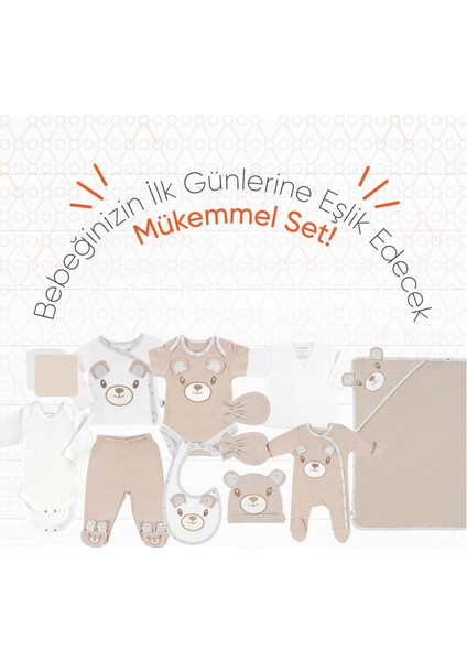 Hero Bebek Hastane Çıkış Seti 11 Parça Teddy (Organik) indirimleri