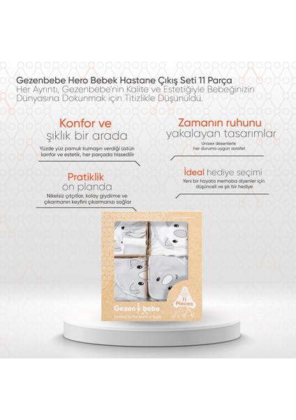 Hero Bebek Hastane Çıkış Seti 11 Parça Koala fiyatları