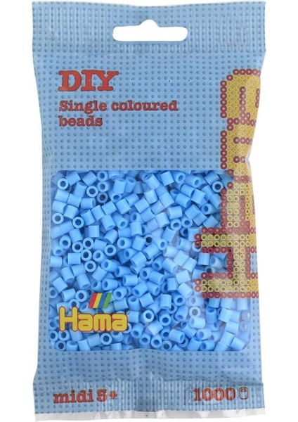 Hama Beads 1.000'lik Hama Midi Boncuk - Pastel Mavi