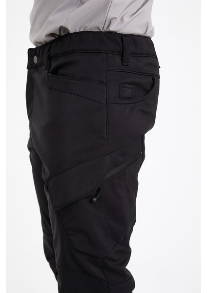 CAMP593 Outdoor Softshell Su Ve Rüzgara içi Polarlı Kışlık Erkek Taktik Pantolon