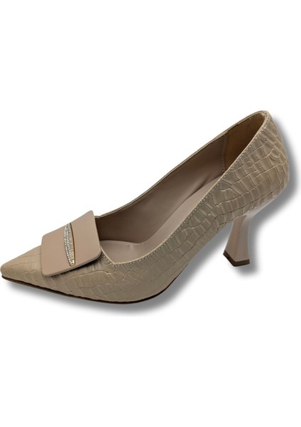 Starchic Kadın Suni Deri Stiletto - Starchic - Bej - 37