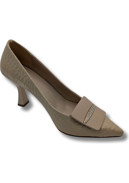 Starchic Kadın Suni Deri Stiletto - Starchic - Bej - 37
