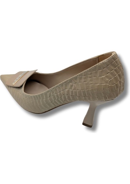 Starchic Kadın Suni Deri Stiletto - Starchic - Bej - 37