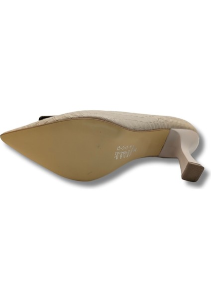 Starchic Kadın Suni Deri Stiletto - Starchic - Bej - 37
