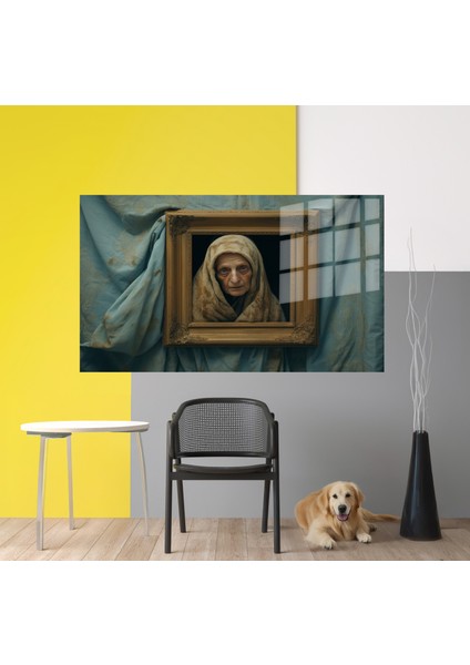 Popart Digital Sanatlar,3d Dekoratif Baskı Yatay Cam Tablo 08